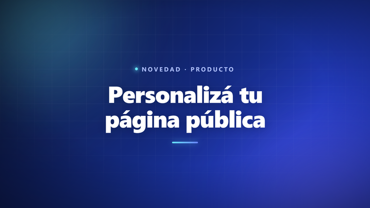 Personalizá tu página pública