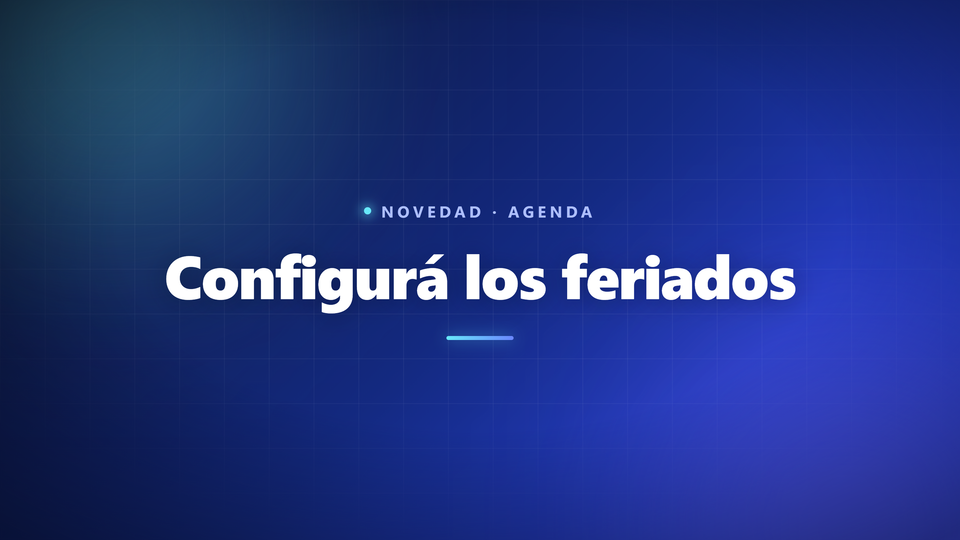 Configurá los feriados