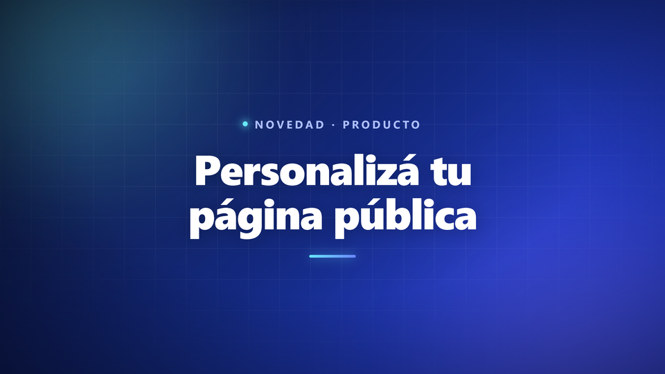 Personalizá tu página pública